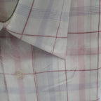 Mark VII Dress Shirt Mens 15.5 32/33 Vintage Plaid Tailored White Red Blue NEW - take2supply