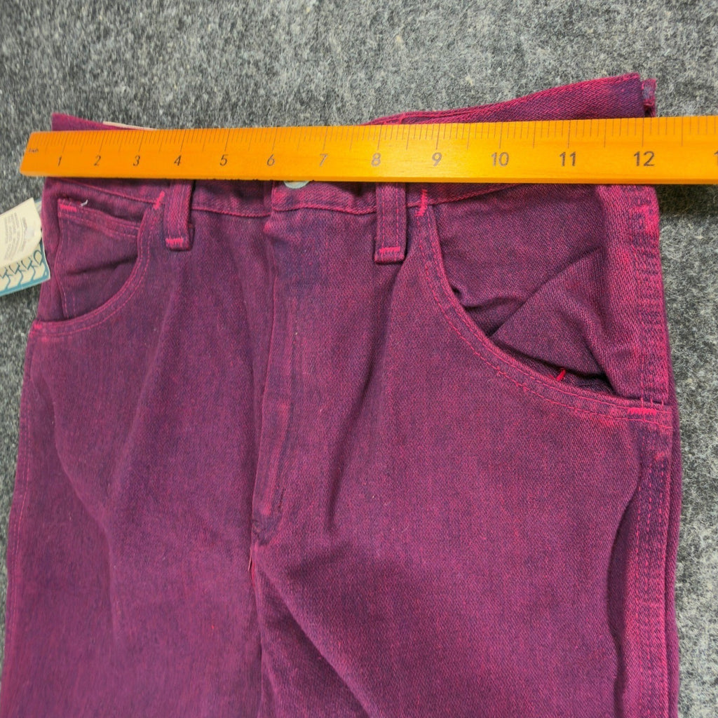 Maverick Vintage 80s Purple Jeans Girls 12 Reg USA Made NOS NWT 26.5x29 - take2supply