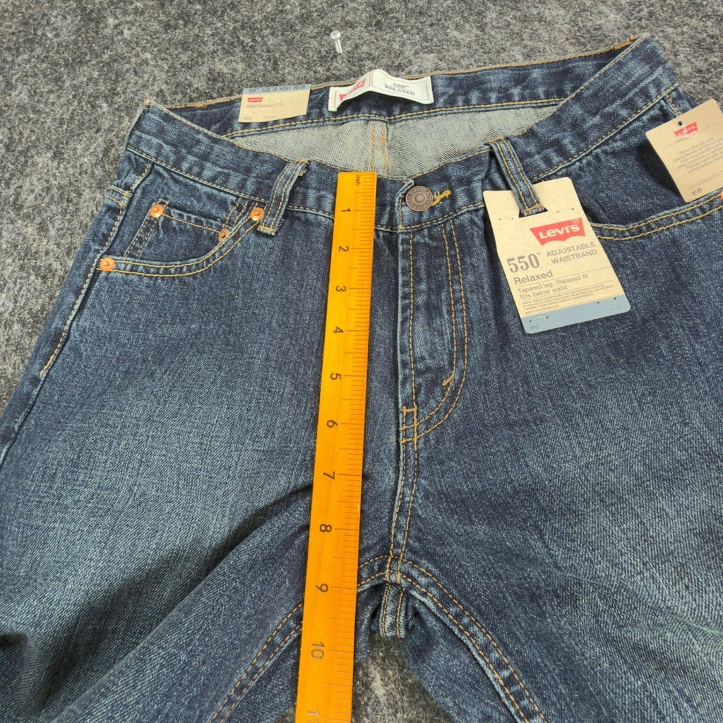 Levi's 550 Jeans Kids 10 Husky Dark Stone Denim Relaxed Tapered 30x26 NWT - take2supply