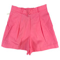 Gazelle Pleated Shorts Womens 5/6 Pink Cotton High Waist Vintage 80s USA - take2supply