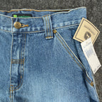 John Deere Y2K Carpenter Denim Shorts Boys 12 Stone Wash Cotton NWT Deadstock - take2supply