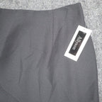 Allyson A-Line Skirt Womens 12 Vintage 90s Black Polyester Lined Career Wear - take2supply