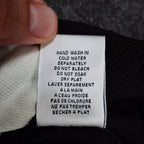 Lana Lee Sweater Womens M/L Black White Striped Colorblock Back Zip Knit Top - take2supply