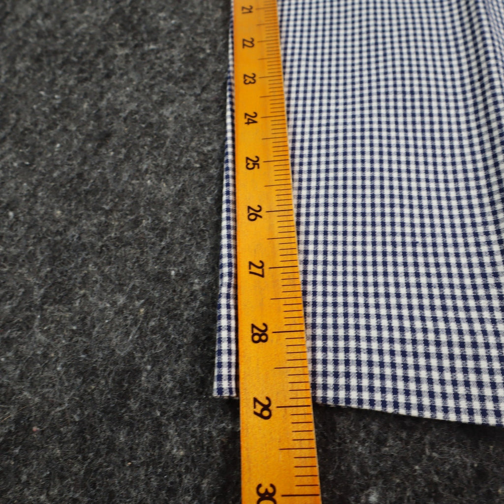 Southern Lady Pants Womens 12 Navy White Gingham Cotton Stretch Side Zip NOS - take2supply