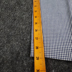 Southern Lady Pants Womens 12 Navy White Gingham Cotton Stretch Side Zip NOS - take2supply