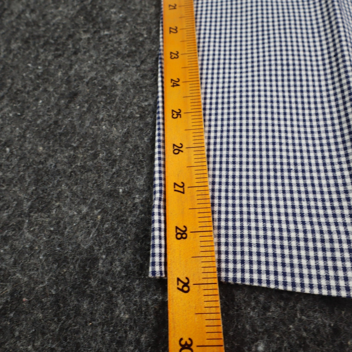 Southern Lady Pants Womens 12 Navy White Gingham Cotton Stretch Side Zip NOS - take2supply