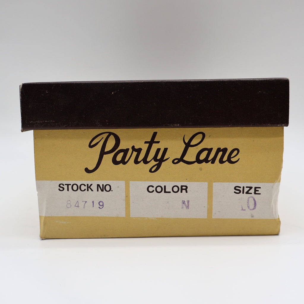 Party Lane Wedge Sandals Toddler Size 10 Vintage Brown Faux Leather Deadstock - take2supply