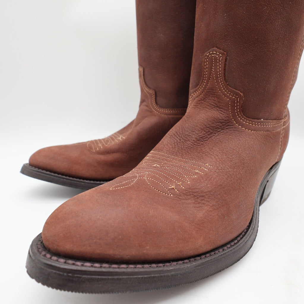 Golden Retriever Vintage Western Boots Mens 10 D Brown Leather NIB Made in USA - take2supply