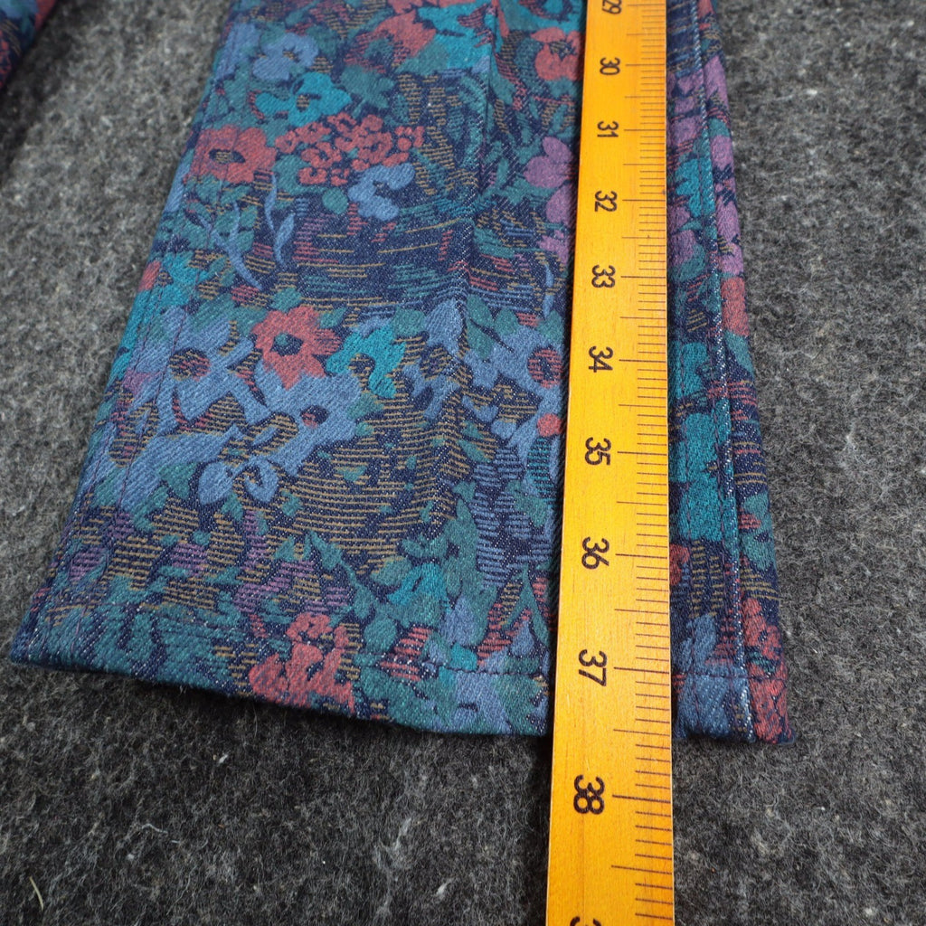 Lee Riders Girls 10 Regular Floral Jeans Straight Leg Blue USA Cotton NOS NWT - take2supply