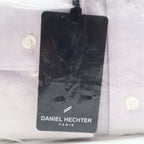 Daniel Hechter Shirt 15.5 34/35 Lilac Herringbone Non Iron Cotton New Packaged - take2supply