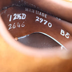 Walker Suede Oxford Shoes Mens 12.5D Vintage Deadstock Rust Brown Gum Sole 2646 - take2supply