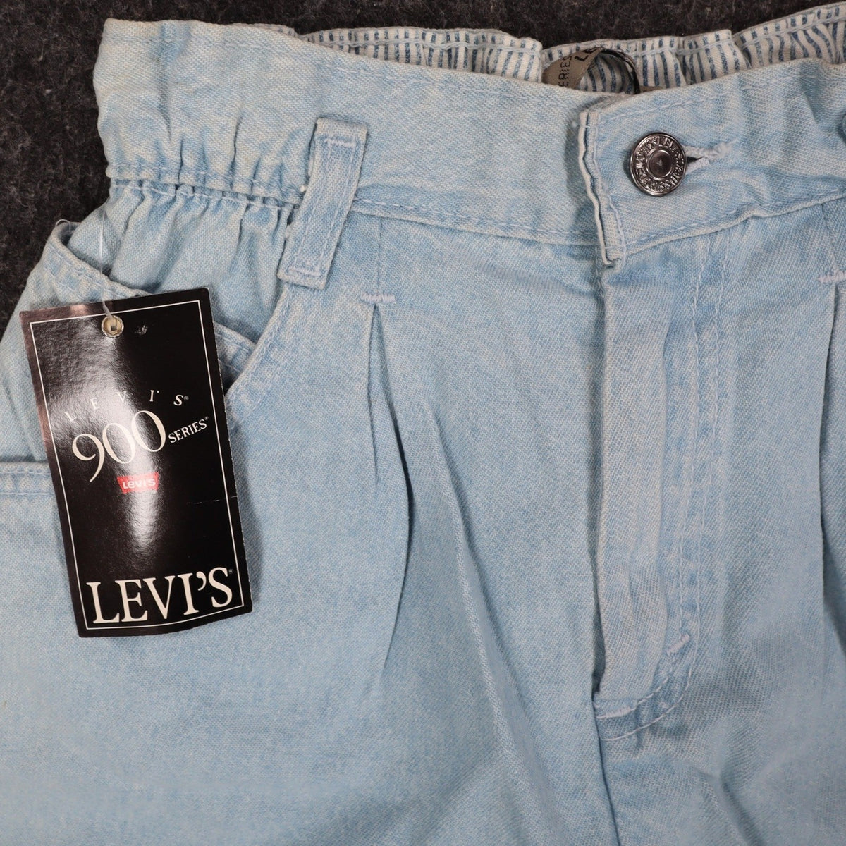 Levi's 917 Shorts Womens 12 Vintage 90s Light Wash Denim Made in USA Deadstock - take2supply