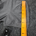 AGB Mock Neck Top Womens Size S Gray Short Puff Sleeve Pleated Front 04-29J33 - take2supply