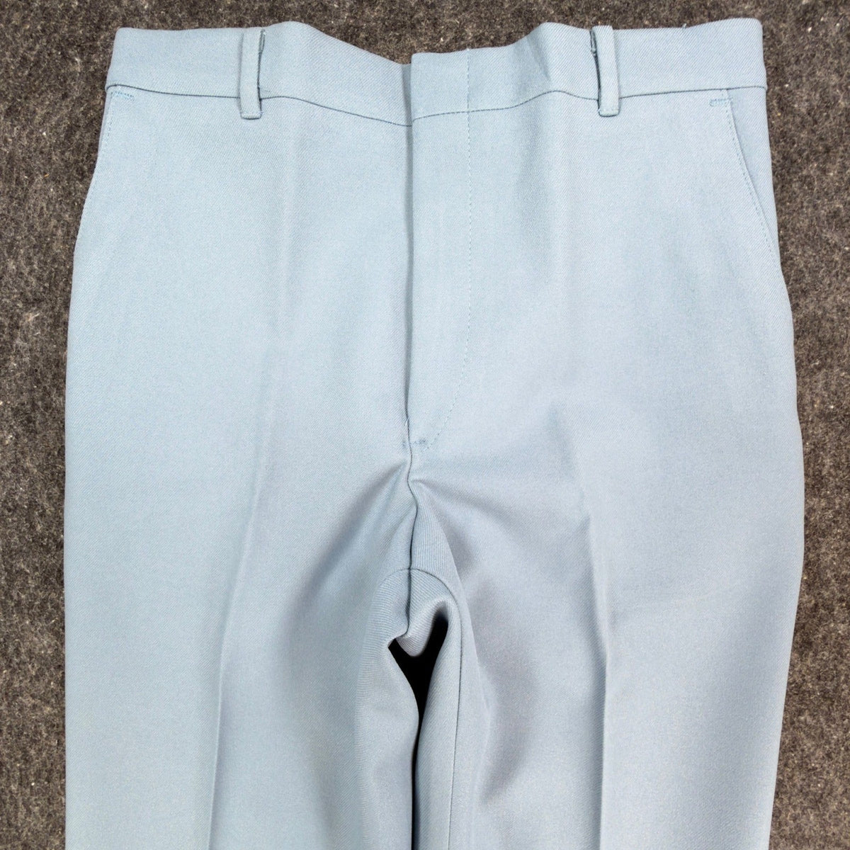 Dee Cee 70s Dress Pants Mens 31x32 Light Blue Stretch Polyester Vintage NEW - take2supply