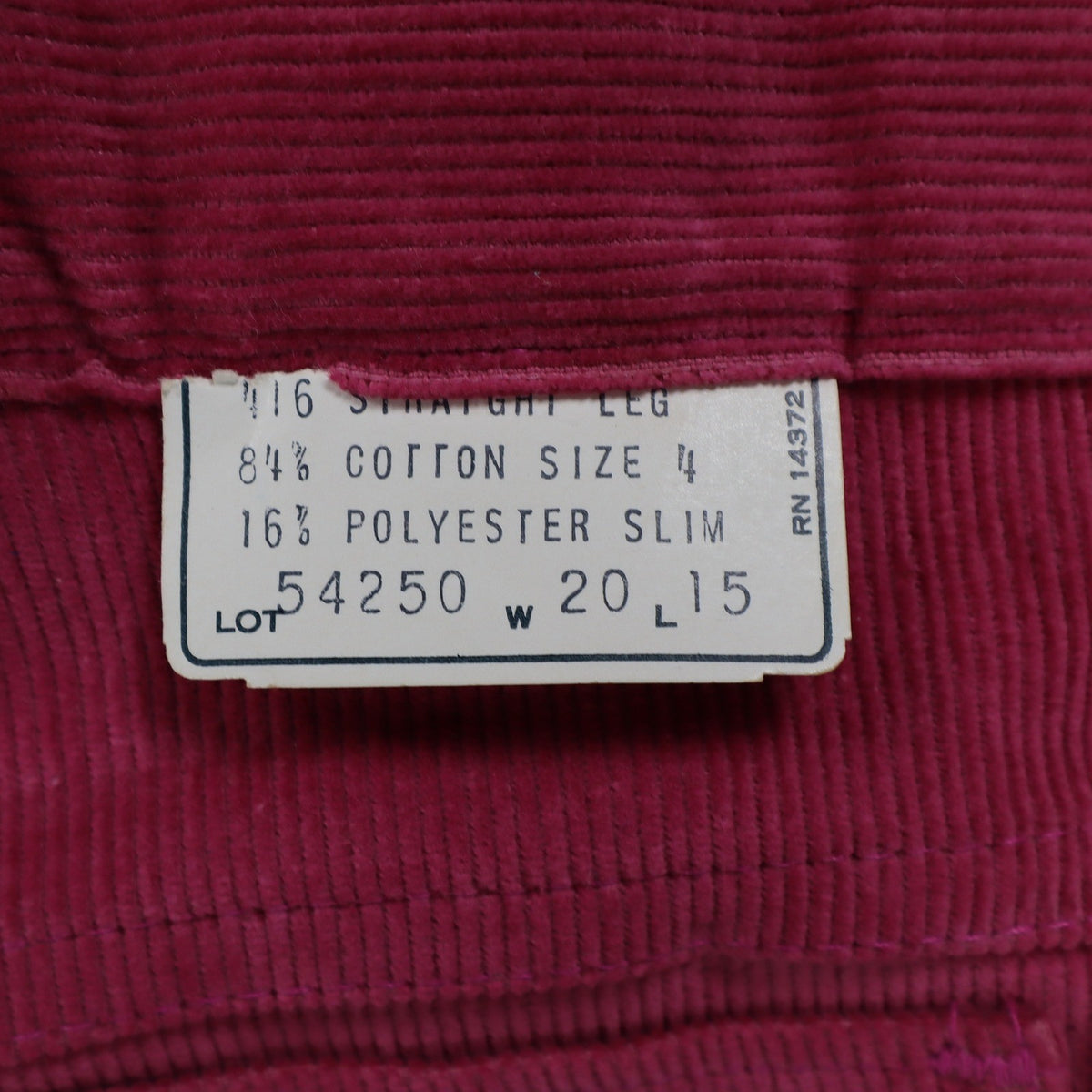 Toddly Winks Corduroy Pants Kids 4 Slim Pink Straight Leg USA Deadstock NWT - take2supply