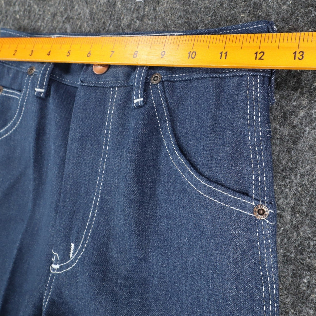 Maverick Straight Leg Jeans Boys 12 Regular Vintage 70s Blue Deadstock USA NWT - take2supply