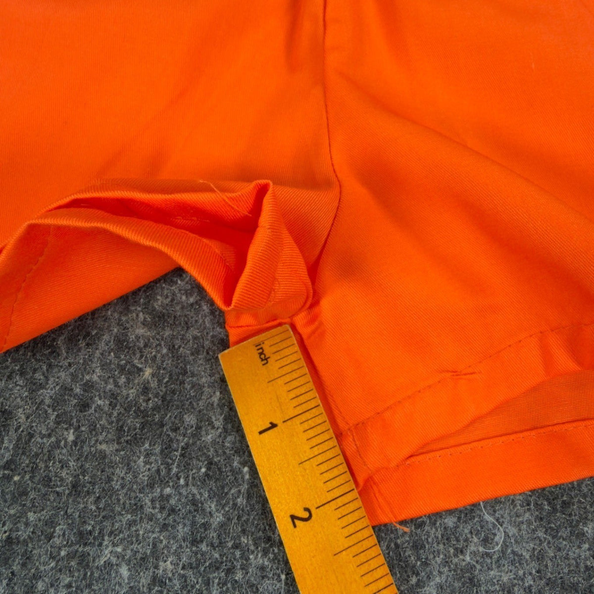 Fruit of the Loom Vintage 70s Gym Shorts Boys XS Orange Cotton NWT - take2supply