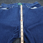 Lauren Jeans Co Ralph Lauren Jeans Womens 14 Blue Cotton Straight Classic Denim - take2supply