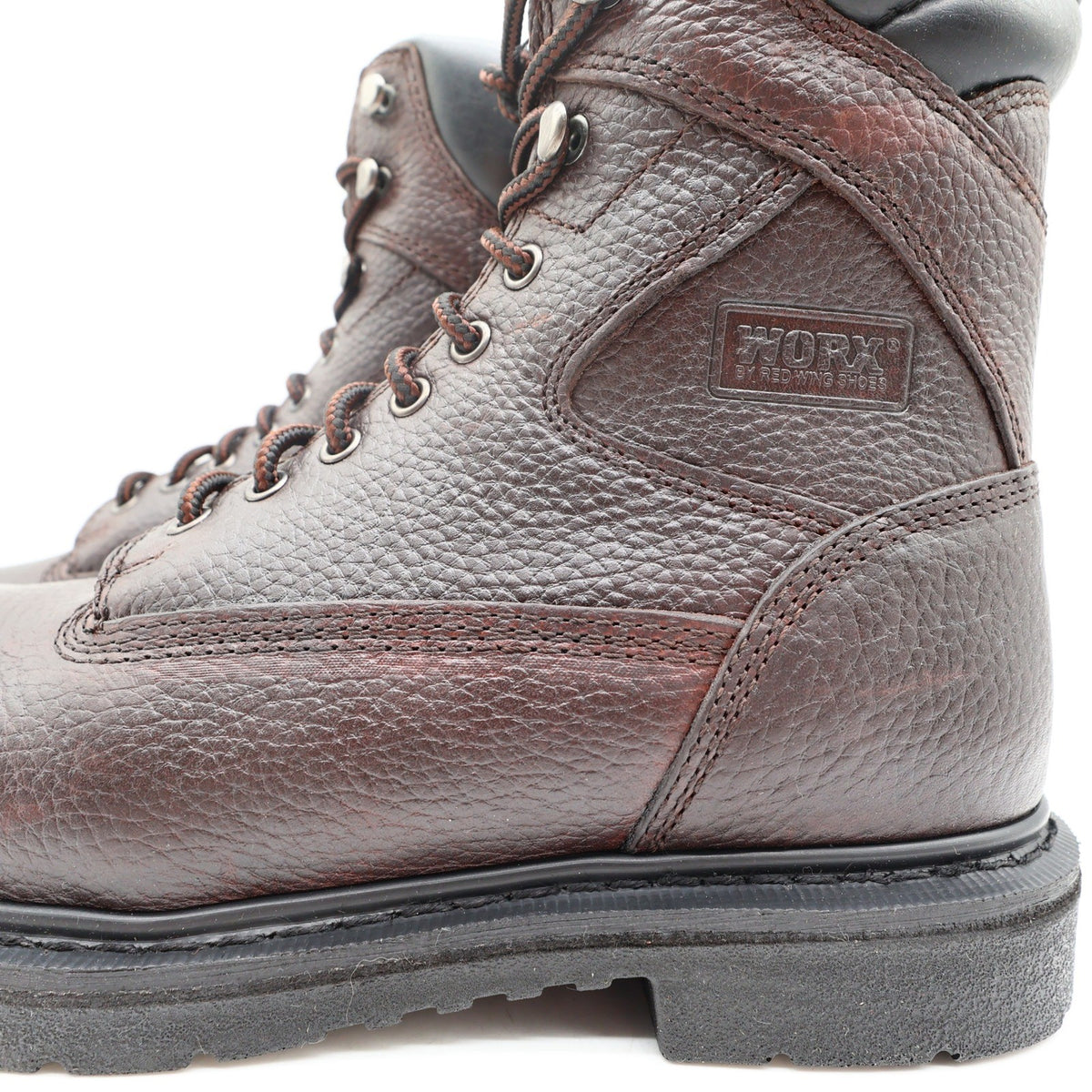 Worx By Red Wing Steel Toe Work Boots Mens 8.5 Brown Leather 5526 NIB - take2supply