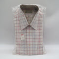 Mark VII Dress Shirt Mens 15.5 32/33 Vintage Plaid Tailored White Red Blue NEW - take2supply