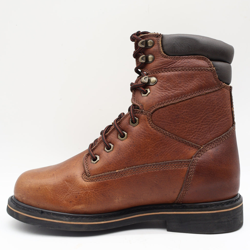 McRae Industrial Work Boots Mens 9W Brown Leather EH Rated Lace Up MR88122 NEW - take2supply