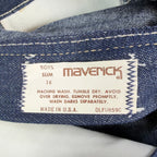Maverick Jeans Boys 16 Slim Vintage 70s 80s Dark Wash Straight Leg Denim USA NWT - take2supply