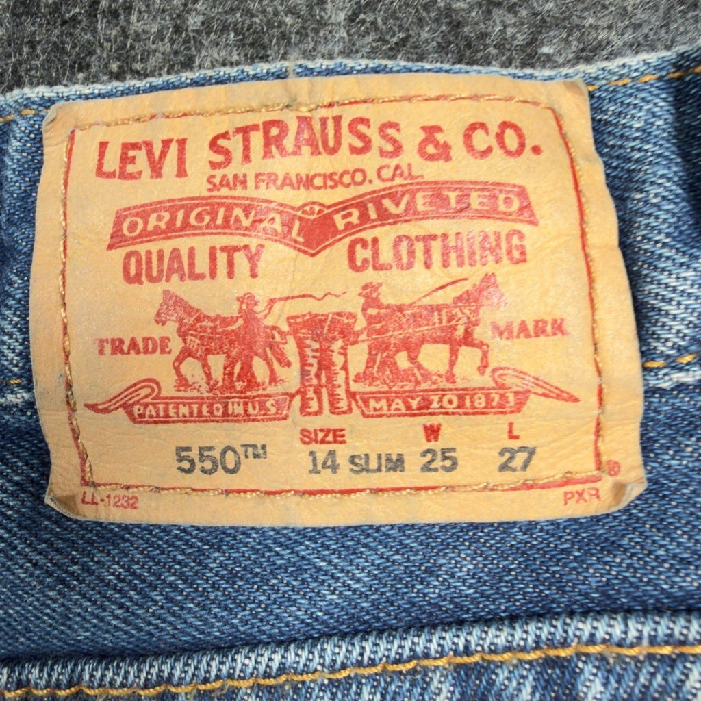 Levi's 550 Boys 14 Slim Medium Wash Cotton Relaxed Fit Vintage Y2K NWT - take2supply