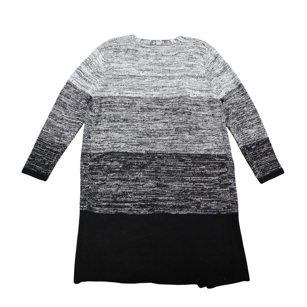 VioletRuby Cardigan Womens Medium Black Grey Ombre Marled Longline NWT - take2supply