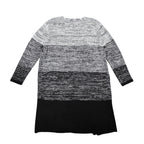 VioletRuby Cardigan Womens Medium Black Grey Ombre Marled Longline NWT - take2supply