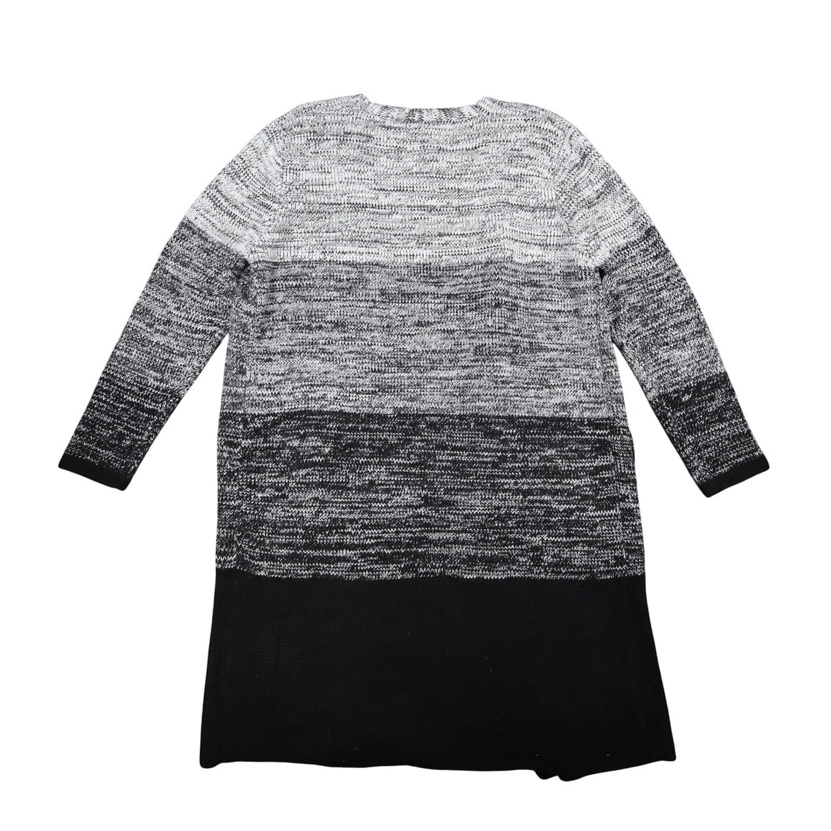 VioletRuby Cardigan Womens Medium Black Grey Ombre Marled Longline NWT - take2supply