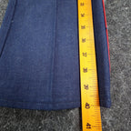 Vintage Young Maverick Jeans Girls 12 Blue Red Piping Elastic Waist USA NWT NOS - take2supply