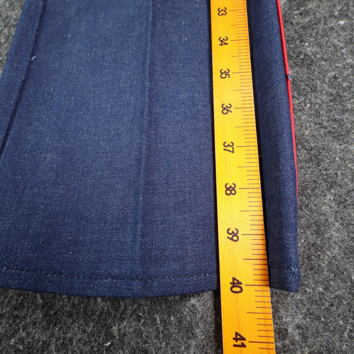 Vintage Young Maverick Jeans Girls 12 Blue Red Piping Elastic Waist USA NWT NOS - take2supply