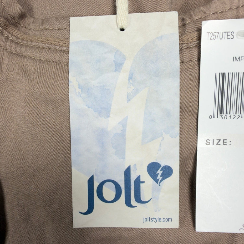 Jolt Y2K Flare Leg Trousers Juniors 13 Khaki Cotton Blend NWT - take2supply