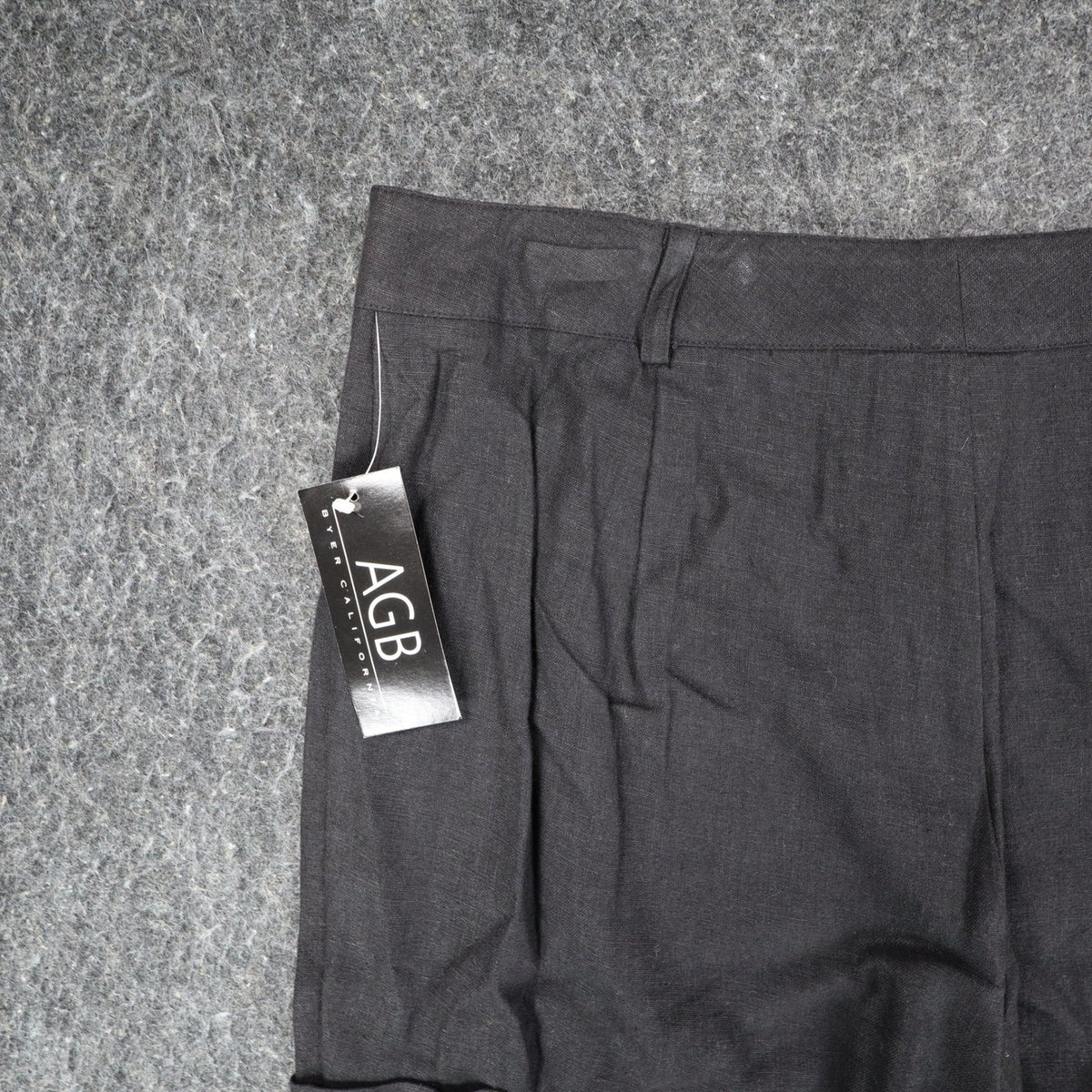 AGB Byer California Cargo Pants Womens 12 Vintage Y2K Black Linen Rayon Utility - take2supply