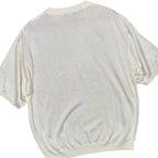 IRVINE PARK Mens XLG Cream Cable Knit Short Sleeve Sweater - take2supply