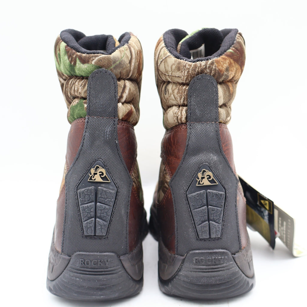 Rocky Lynx 400 SIQ Hunting Boots Mens 8.5 M Brown Leather Camo Thinsulate 7395 - take2supply