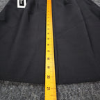 Allyson A-Line Skirt Womens 12 Vintage 90s Black Polyester Lined Career Wear - take2supply