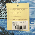Beyond Paradise Hawaiian Shirt Mens XL Blue Tropical Palm Tree Cotton Blend NWT - take2supply