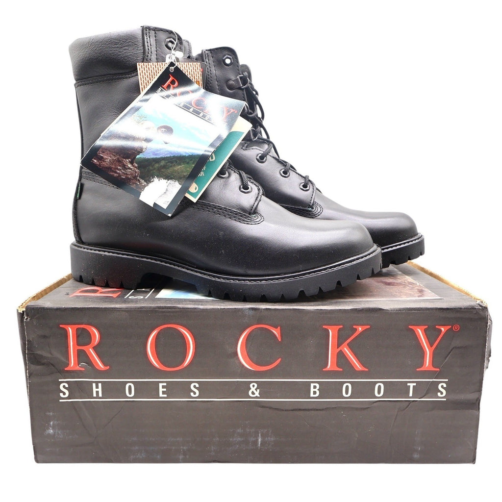 Rocky Y2K RB1950 Boots Mens 9 EW Black Leather Thinsulate NWT - take2supply