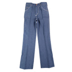 Maverick Jeans Boys 10 Reg Vintage 70s Blue Cotton Poly Straight Leg Deadstock - take2supply