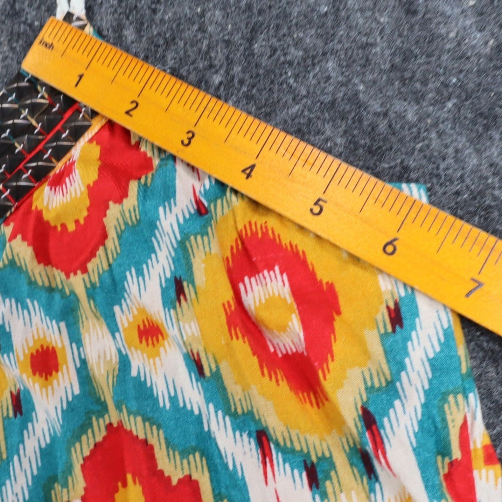 Angie Tank Top Womens Large NWT Ikat Print Studded V-Neck Cotton Racerback C754 - take2supply