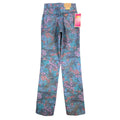 Lee Vintage 90s Floral Jeans Girls 12 Reg Blue USA Made NOS NWT 25 Waist - take2supply