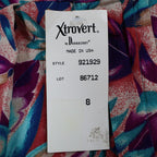 Xtrovert by Donnkenny Skirt Womens 8 Vintage 90s Rayon Tropical Floral Midi USA - take2supply