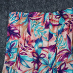 Xtrovert by Donnkenny Skirt Womens 8 Vintage 90s Rayon Tropical Floral Midi USA - take2supply