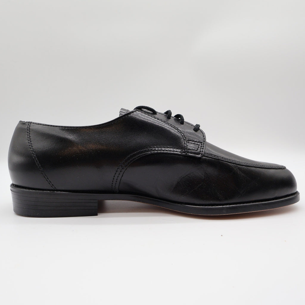 Barclay Moc Toe Derby Shoes Mens 9 EEE Black Leather Made in USA 98006 Wide - take2supply