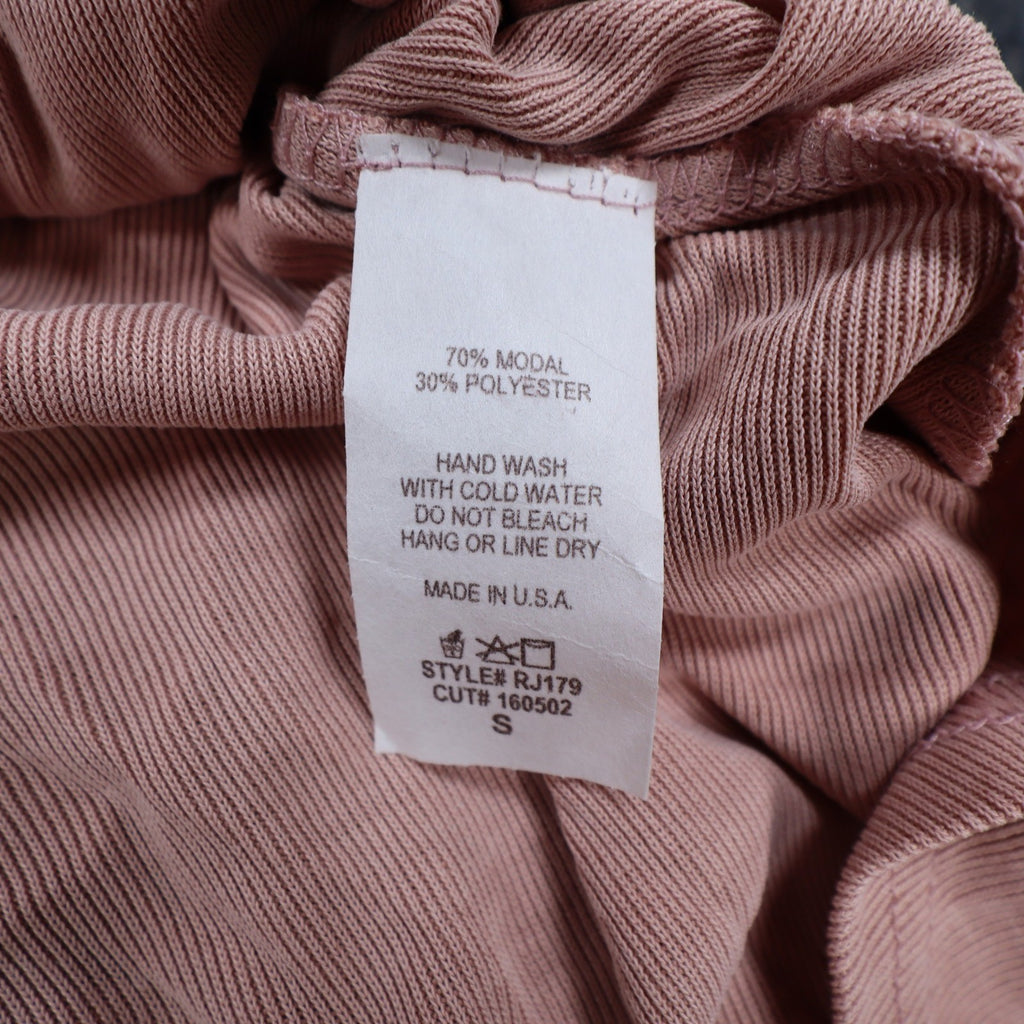 By Together You & I Tunic Top Womens Small Mauve Ribbed Mock Neck Flowy USA - take2supply
