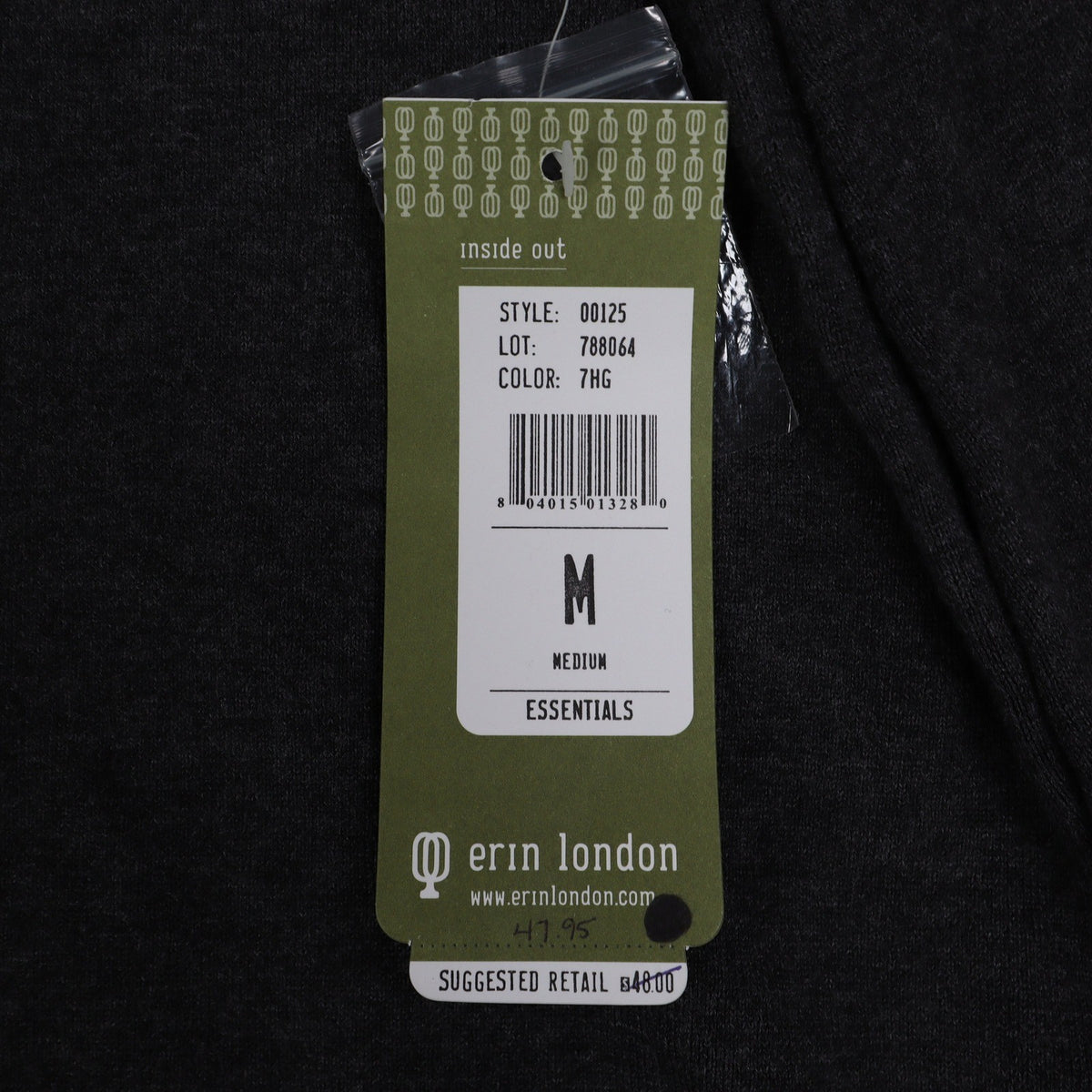 Erin London Women Medium Gray Mock Neck Puff Sleeve Rayon Sweater NWT 00125 - take2supply