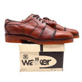 Walker Vintage Oxford Shoes Mens 6 D Brown Leather Deadstock Made in USA 2846 - take2supply