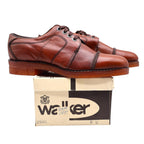 Walker Vintage Oxford Shoes Mens 6 D Brown Leather Deadstock Made in USA 2846 - take2supply