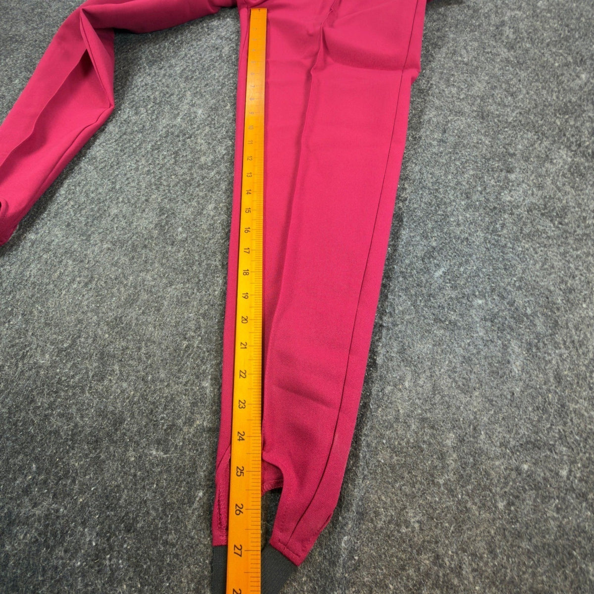 Donnkenny Classics Stirrup Pants Womens 8 Vintage 90s Garnet Pink Silky Stretch - take2supply